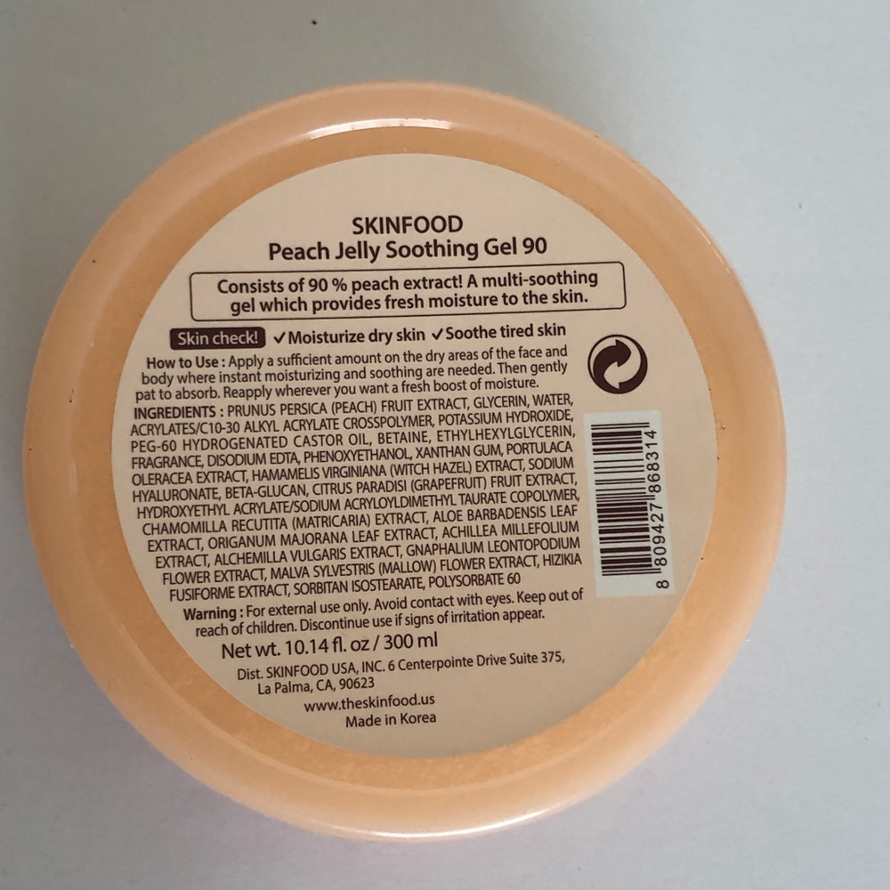 Peach Jelly Soothing Gel 90 - Picture 3 of 3